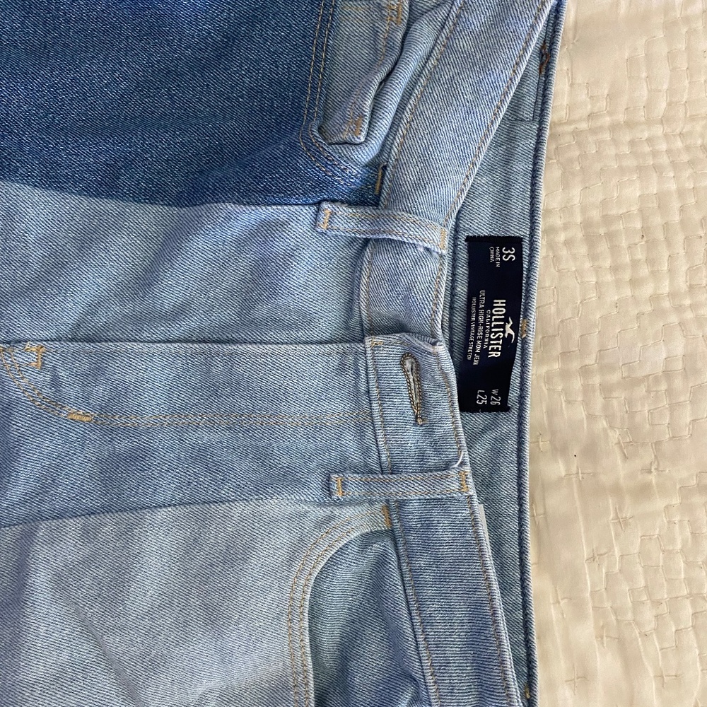 Multi Colored patch vintage jeans